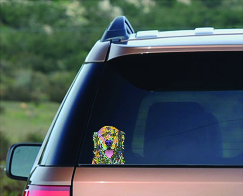 Enjoy It Dean Russo Golden Retriever Car Stickers, Outdoor Rated Vinyl Sticker Decals for Windows, Bumpers, Laptops or Crafts - 2 Pieces - Image 4